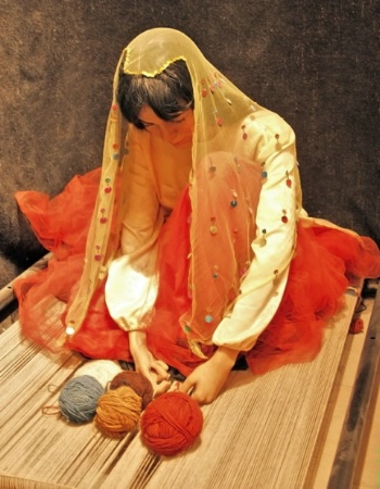 Traditional persian rug maker