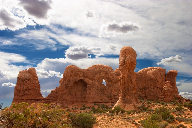 Arches National Park near Double Arch