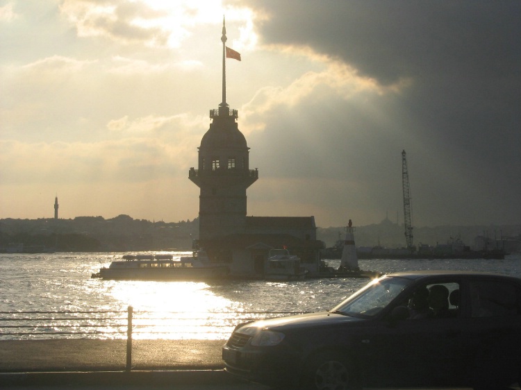 the Maiden Island Tower in Istanbul