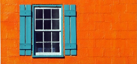 Blue on Orange