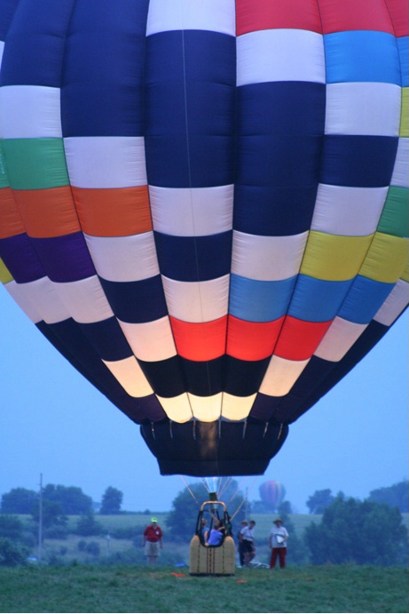 Balloon at dusk