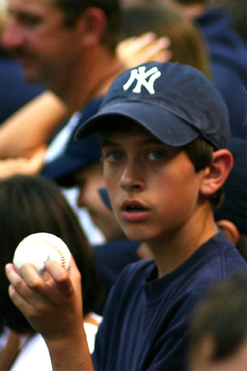 Catching your kid catching the ball...Priceless