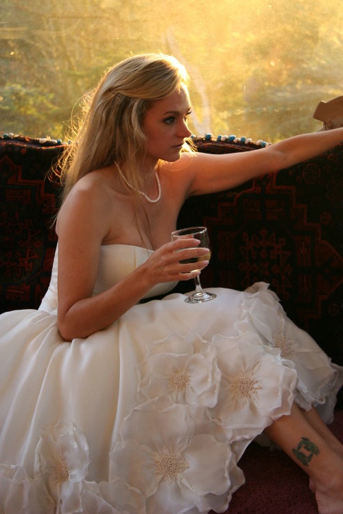 Bride at Sunset