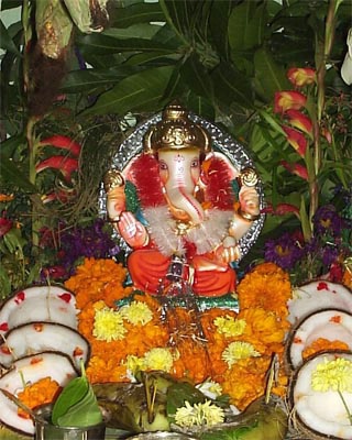 Colorful Ganesh At Home
