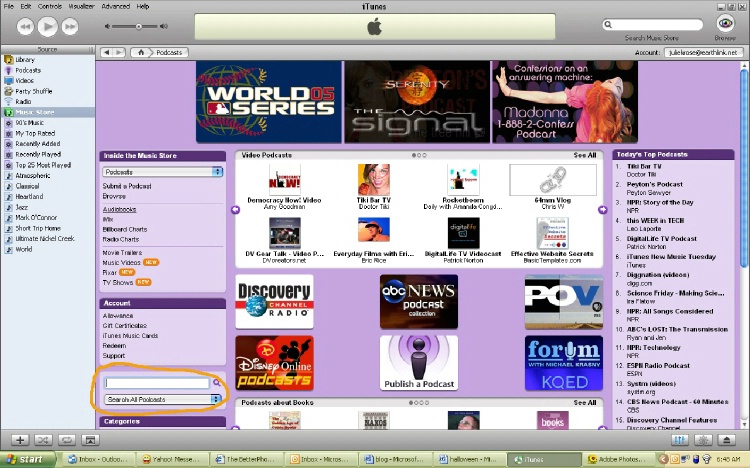 iTunes Music Store - Podcasts