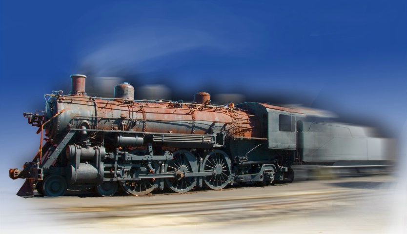 Steam Energy Train in Motion