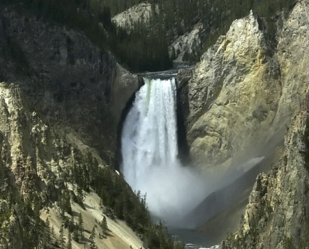 Yellowstone Geology - waterfall