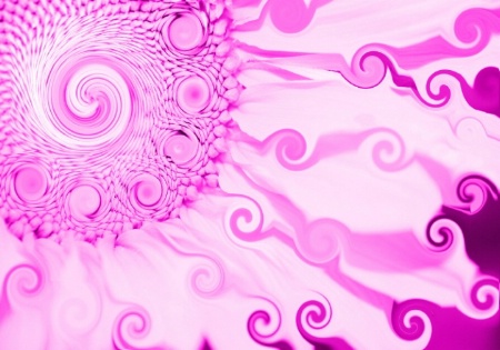 Pink Sunflower Swirls