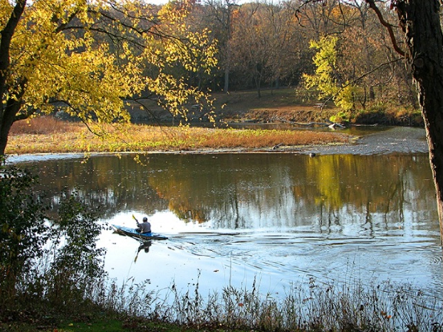 Kayaking  the Kishwaukee  2