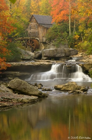 Reflections at Glade Creek Grist Mill
