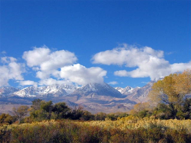 Eastern Sierra View in Autumn