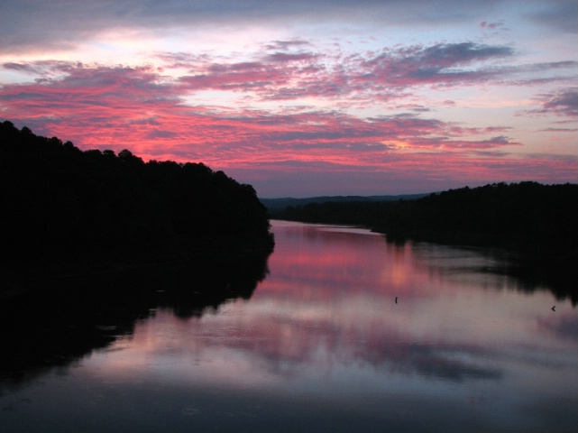 Sunset at Lake Nimrod, Arkansas