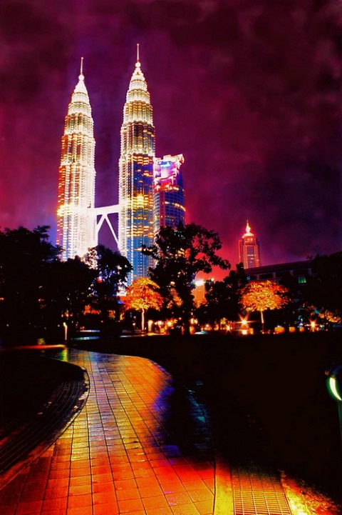 Petronas Towers at Night.