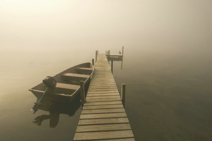 Dock in the Fog