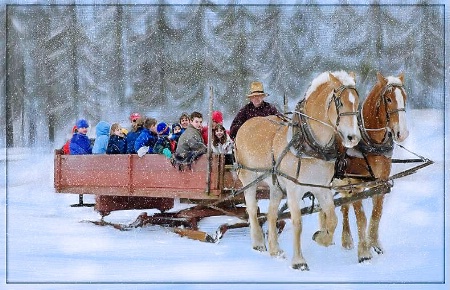 Sleighride in the Snow