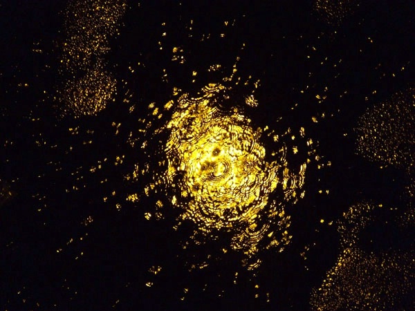 rain drops in the night