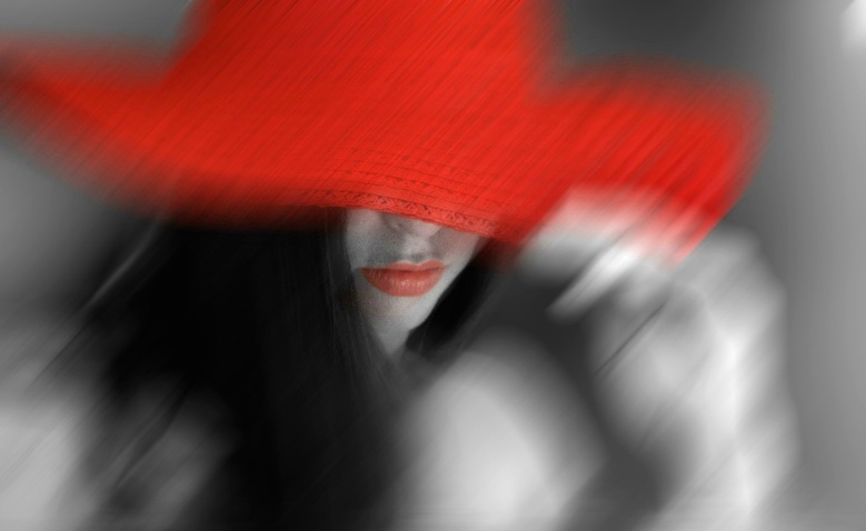 Abstract of Model with Red Hat - ID: 1563164 © Don Johnson