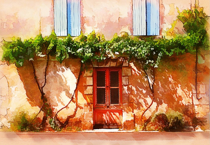 Red Door and Vine