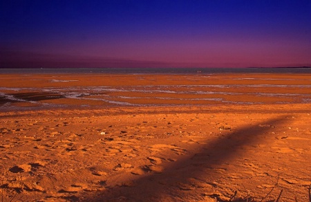 Low Tide,Long Shadows and Sunset. jpg.