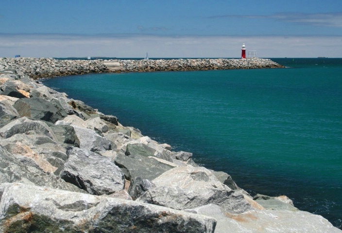 Rocks Towards The Lighthouse