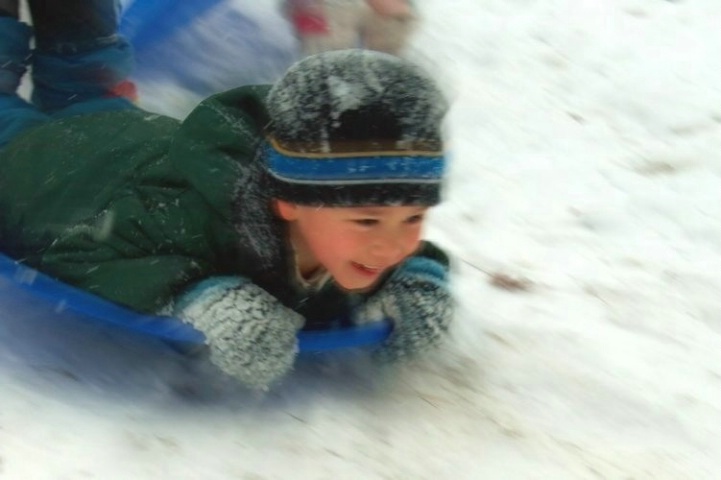 sledding fun