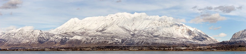 Mount Timpanogos Winter View