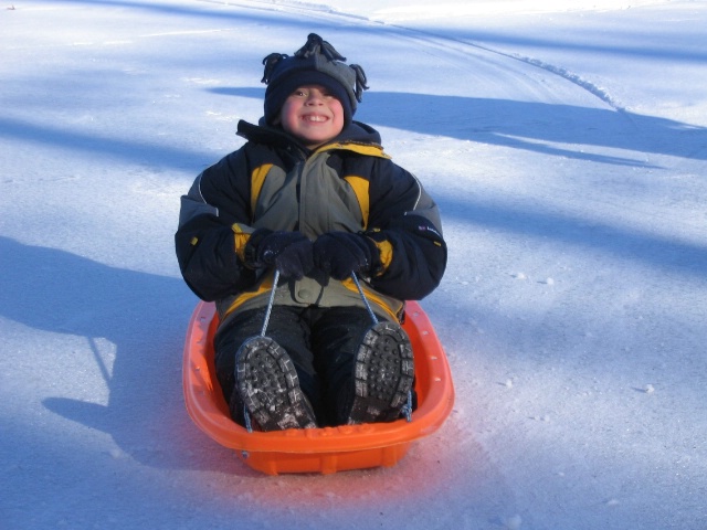 First Sled Ride
