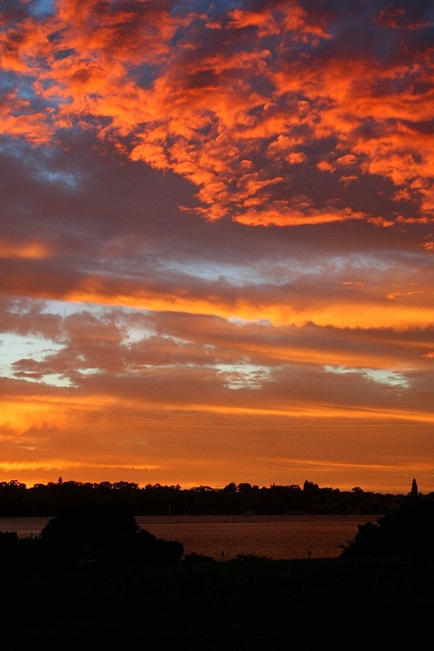 Sunset  Across The Bay