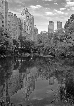 Central Park South, the Pond,