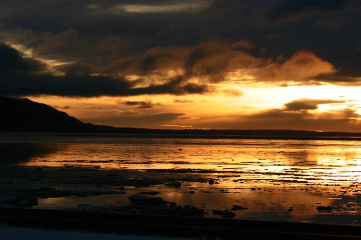 Winter Sunset on Cook Inlet
