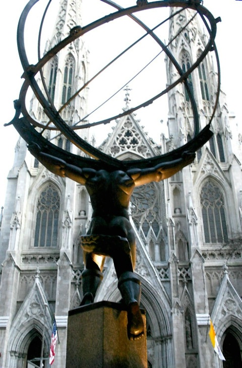 Atlas and St. Peters Cathedral