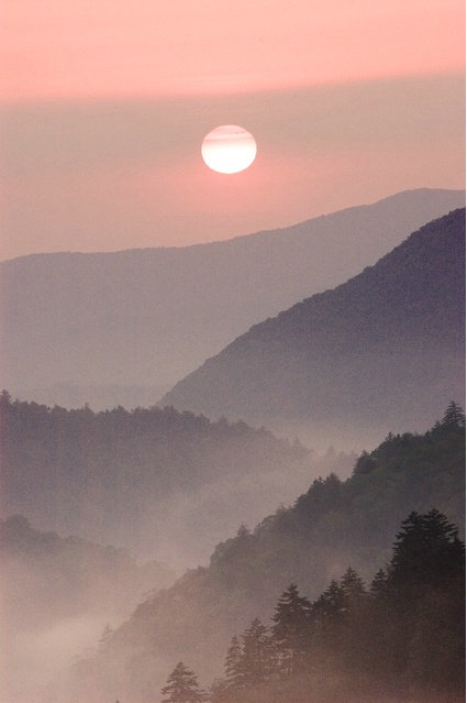 Sunset, Morton Overlook, Smoky Mountains, TN