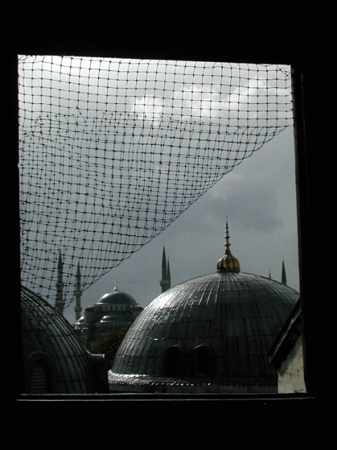 View from Hagia Sofie to the Blue Mosque