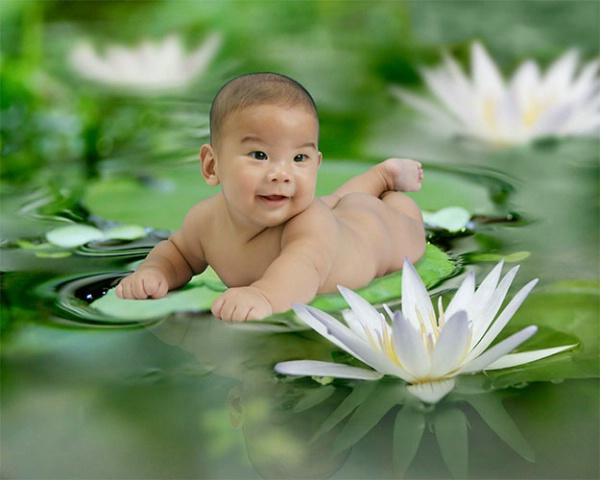Baby On Leaf (Revision)