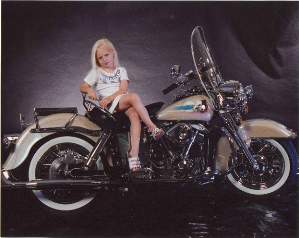 Biker Babe at age 5
