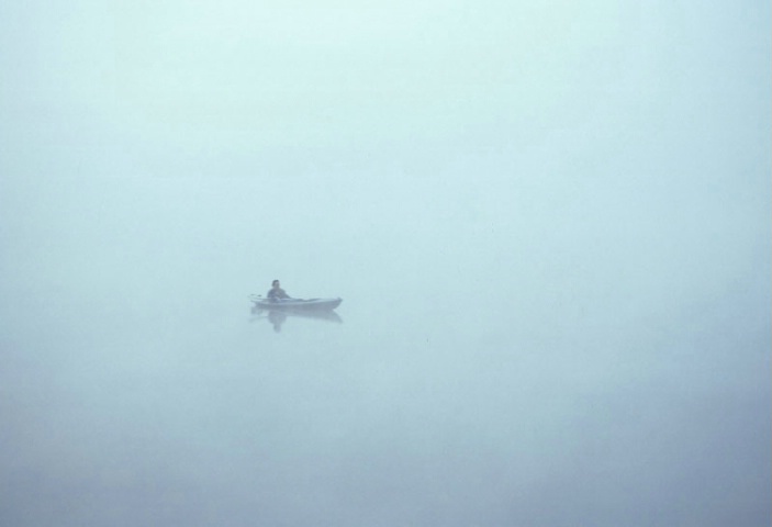 Kayak in the Fog