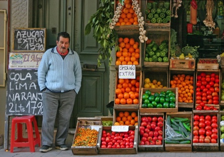 Selling fruits and vegetables is tough