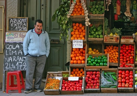 Selling fruits and vegetables is tough