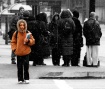 Girl at Bus Stop