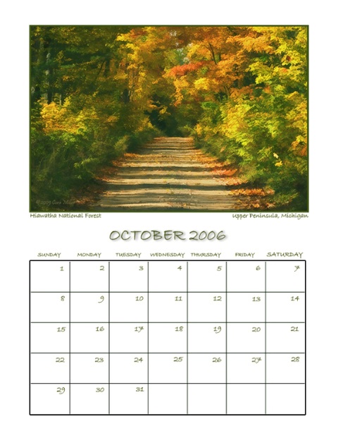 Calendar - Country Roads