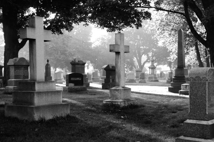 Cemetery Black & White
