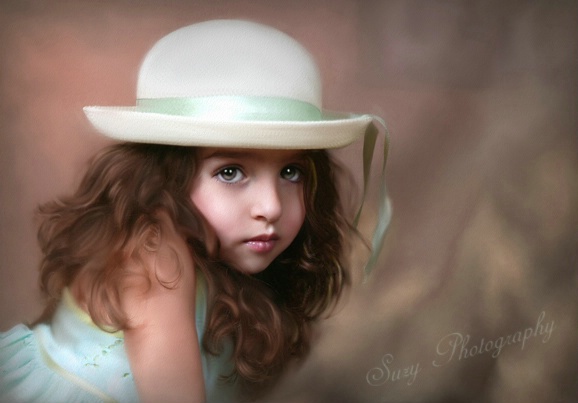 Painted little girl