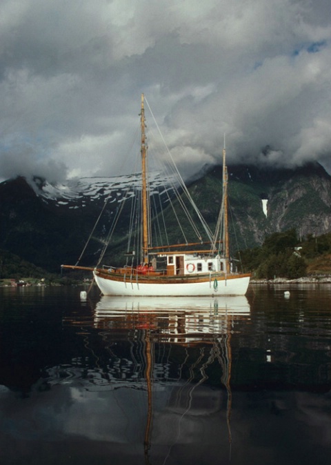 Boat on Sognefjord