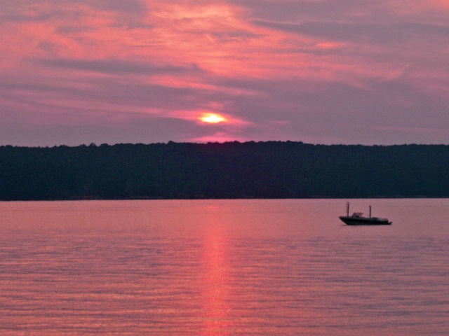 Sunset over Higgins Lake