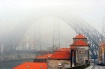 Bridge under fog