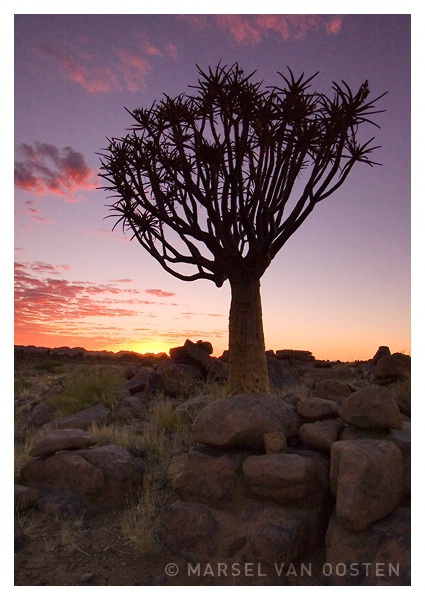 Sunset in South Namibia