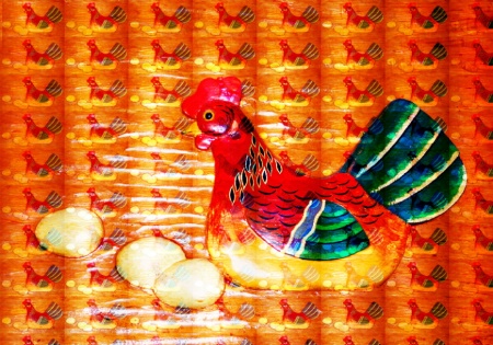 Chicken with chicken Pattern