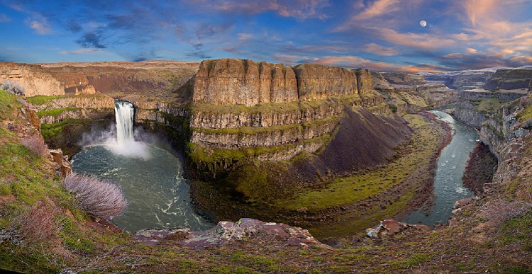 Palouse Falls, WA Panorama