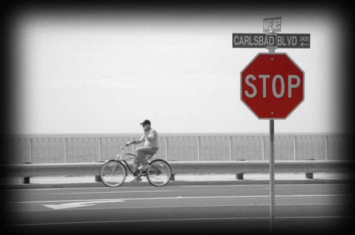 Stop Sign at Carlsbad Boulevard