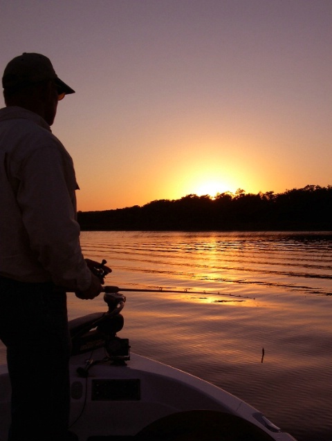 Fishing at Sunset